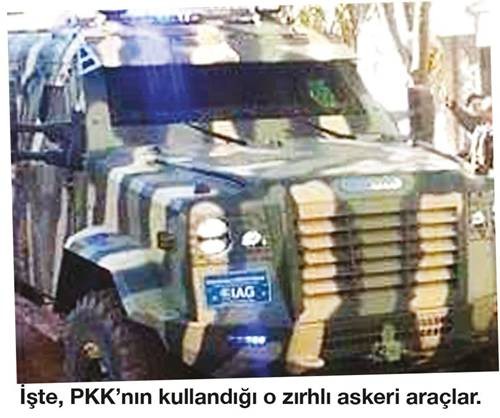 Terör örgütü YPGPKK’ya verilen silahlı araçlar Türkiye’de üretiliyor!