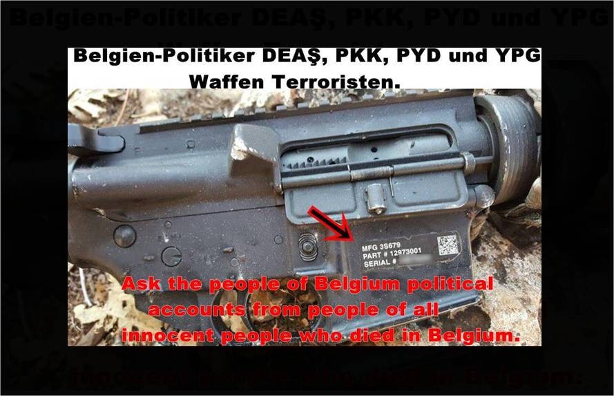 Belgien-Politiker DEAŞ, PKK, PYD und YPG Waffen Terroristen.