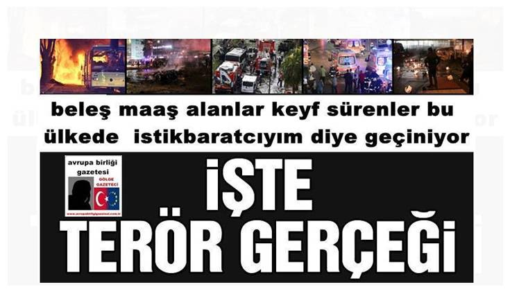 Türkiye’de düzenlenen terör saldırıları