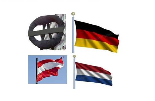 Almanya, Avusturya ve Hollanda  ya siyah çelenk