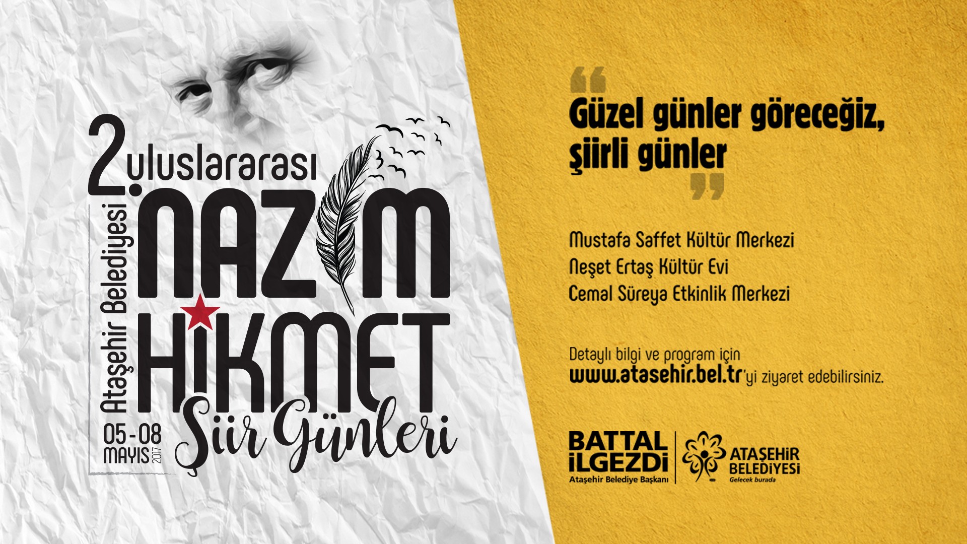 ATAŞEHİR’DE “ŞİİR” GİBİ 4 GÜN!