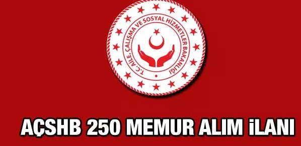 Aile, Çalışma ve Sosyal Hizmetler Bakanlığı (AÇSHB) KPSS puan esas alınarak toplamda 250 memur alımı yapacağını açıkladı. Başvuru tarihine ilişkin henüz kesin bir açıklamada bulunmayan Bakanlık, hangi bölüm mezunundan kaç kişi alınacağını bugün yayımlanan Resmi Gazete ile tüm adaylara duyurdu. İşte AÇSHB memur alımına ilişkin merak edilen detaylar…