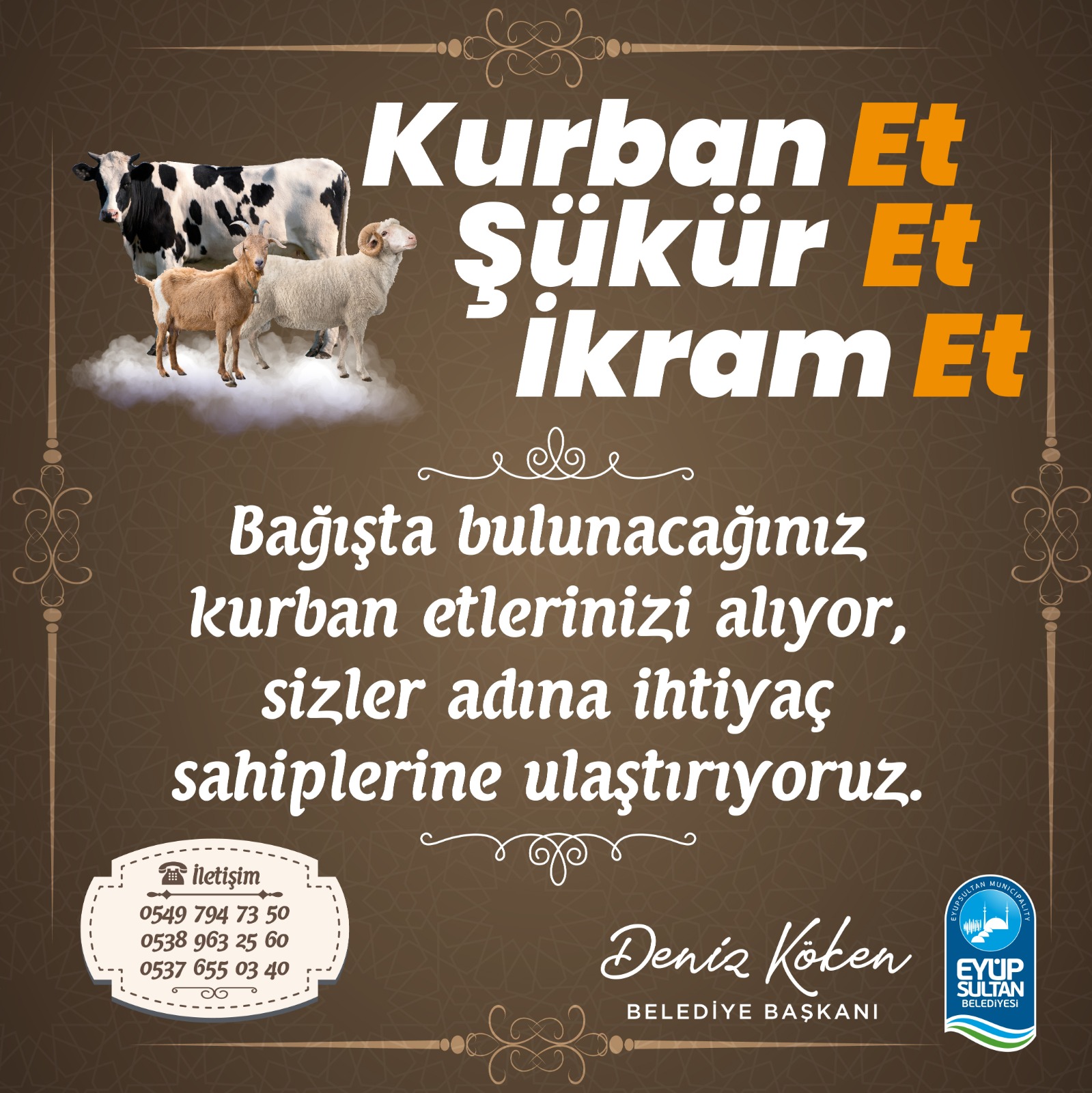 Kurban Etlerinizi İhtiyaç Sahiplerine Ulaştırıyoruz