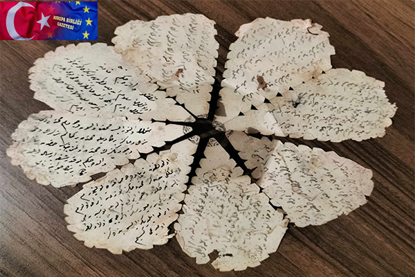 ”Şehidin” kaleme aldığı 108 yıllık yonca yapraklı mektubu