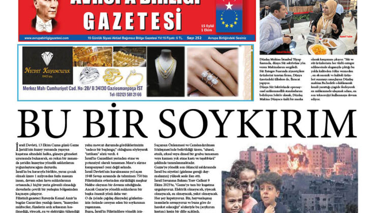 Avrupa Birliği Gazetesi 252 Sayısı Çıktı