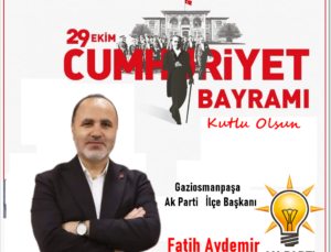 Fatih Aydemir Gaziosmanpaşa Ak parti İlçe Başkanı