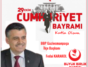 Fedai Karakol BBP Gaziosmanpaşa İlçe Başkanı