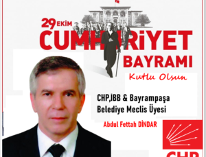 Abdul Feddah Dindar CHP İBB Bayrampaşa Belediye Meclis Üyesi