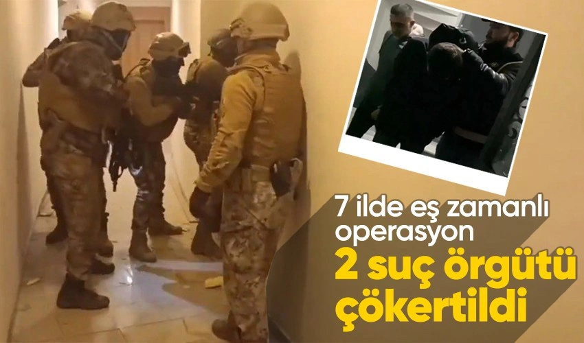 Volkan Reçber ve Emrah Sever’in elebaşı olduğu 2 bölgesel organize suç örgütü çökertildi