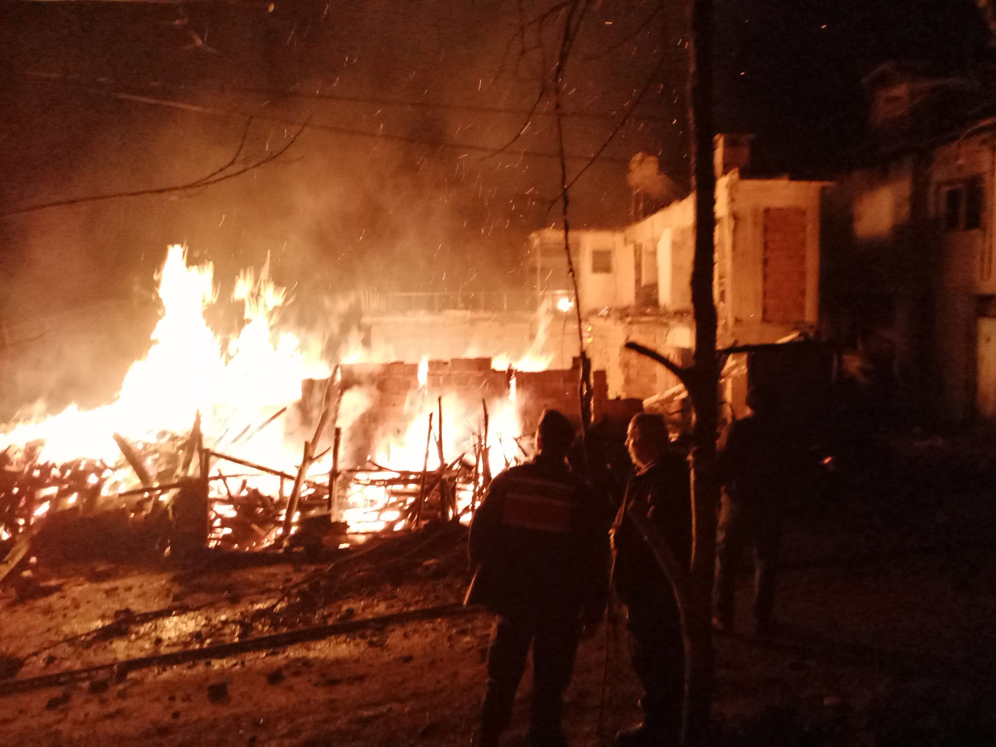 Cide Loç Vadisinde korkutan yangın