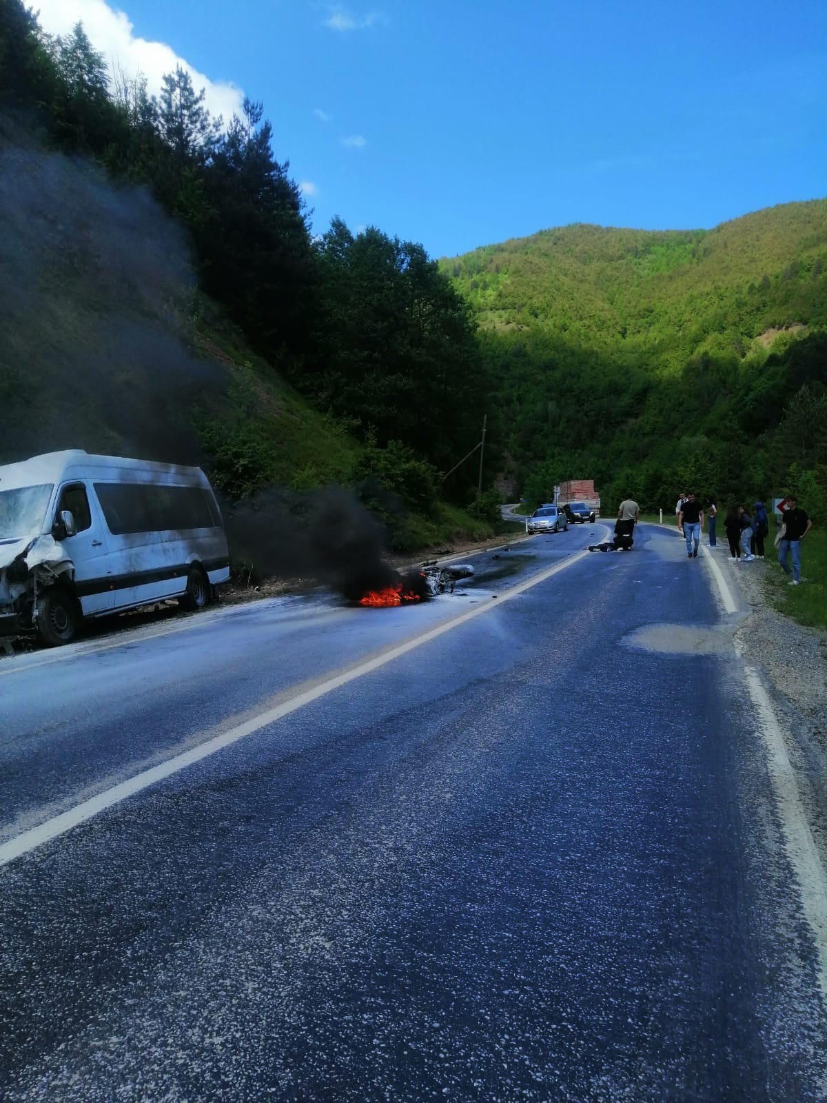 Kastamonu Cide Senpazar yolunda kaza 1 ölü