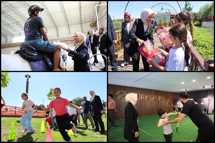 Bakan Mahinur Özdemir Göktaş, Filistinli çocuklarla buluştu