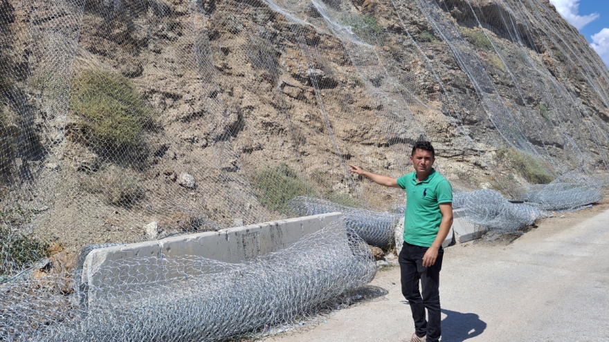 Beypazarı'nda tehlike yamaca tel kafes önlemi