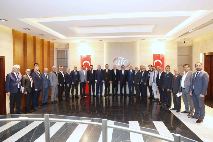 Cumhurbaşkanı Yardımcısı Cevdet Yılmaz ATO'yu ziyaret etti