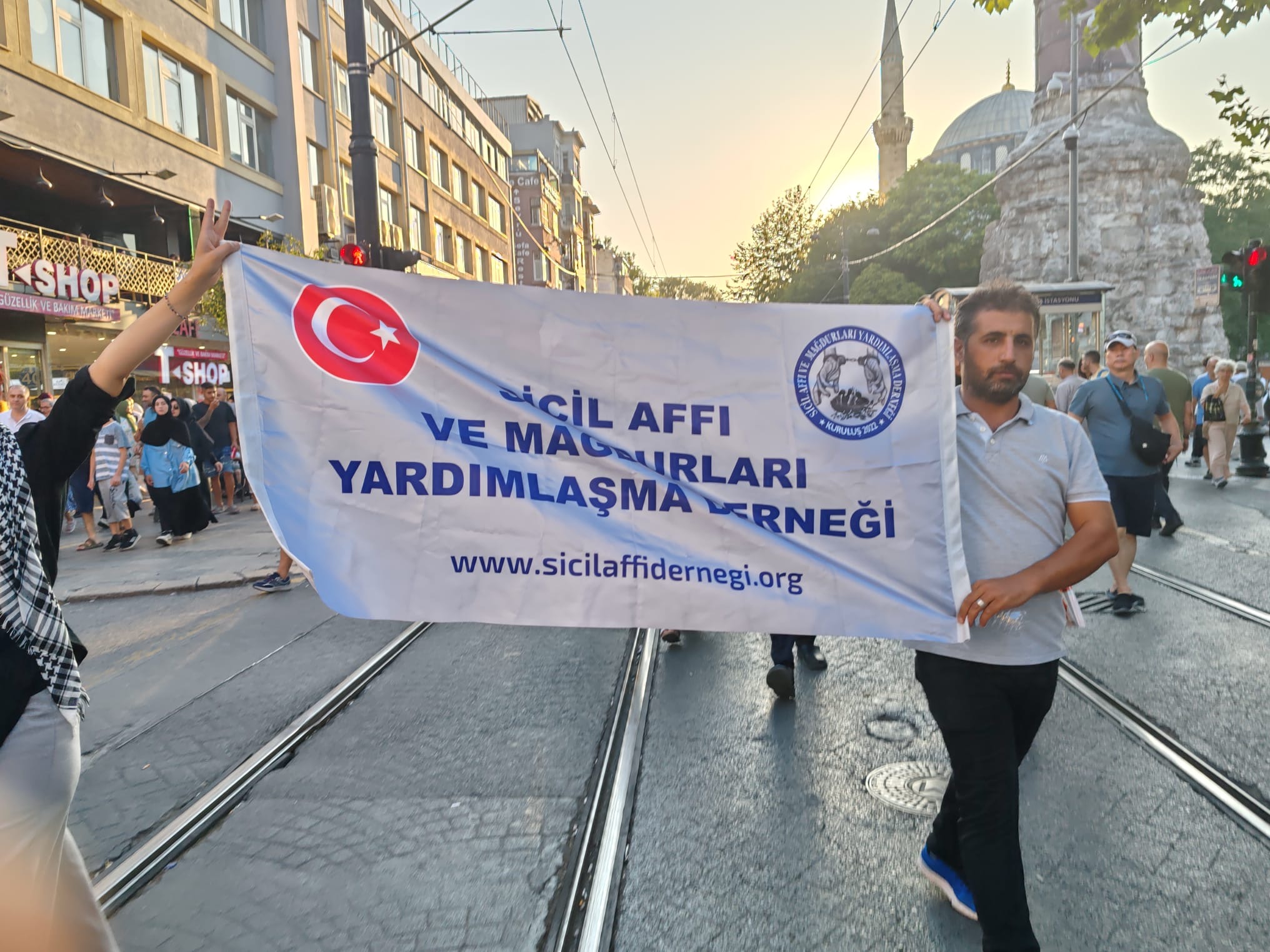 Sicil Affı Derneği Gazze için yürüdü