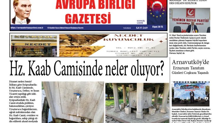 AVRUPA BİRLİĞİ GAZETESİ 269 SAYISI