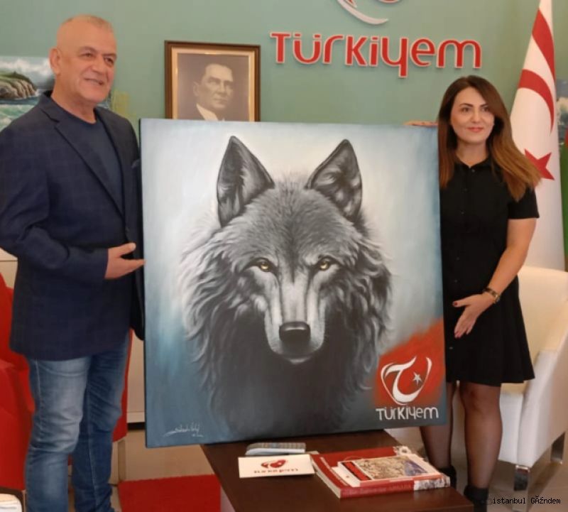 Türk Ressam Muhteşem Bir Bozkurt Yaptı…
