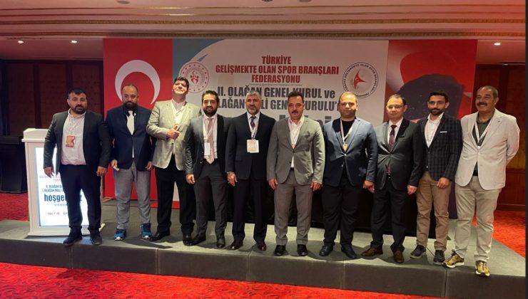 Gelişmekte Olan Spor Branşları Federasyonu’nda Hasan Öztürk güven tazeledi