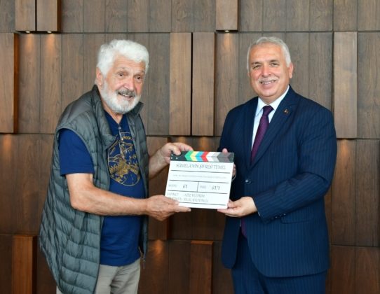 Trabzon valisi Valisi, "Sümela’nın Şifresi Temel" Filmi Oyuncuları ile Bir Araya Geldi