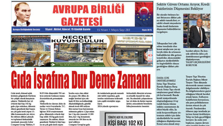 Avrupa Birliği Gazetesi 283 Sayısı