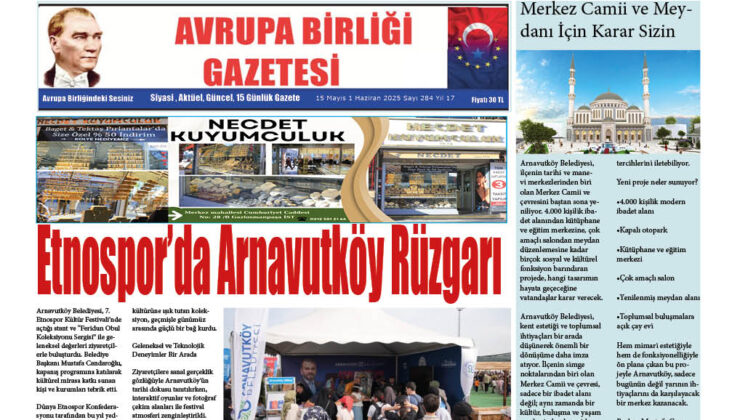 AVRUPA BİRLİĞİ GAZETESİ 284 SAYISI