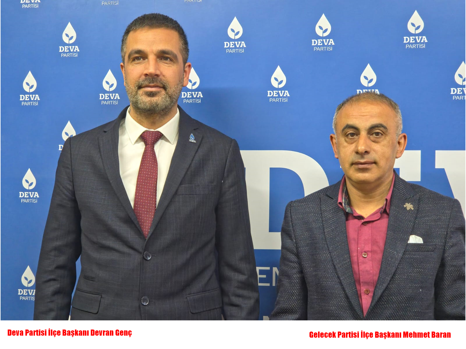 GELECEK PARTİSİ İLÇE BAŞKANI DEVA PARTİSİ İLÇE BAŞKANINI ZİYARET ETTİ: