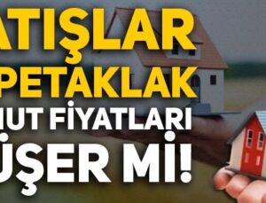 KONUT SATIŞLARI DURDU FAİZLER ÇOK YÜKSEK