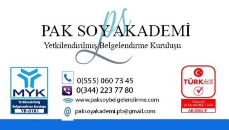 Mesleki Yeterlilikte Güvenin Adı Paksoy Akademi