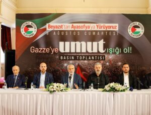 STK’lar Gazze için basın açıklaması yaptı