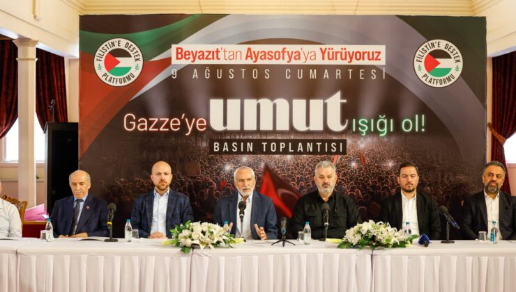 STK’lar Gazze için basın açıklaması yaptı