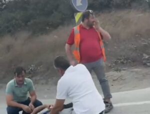 Arnavutköy Kemerburgaz Yolunda Motosiklet Kazası