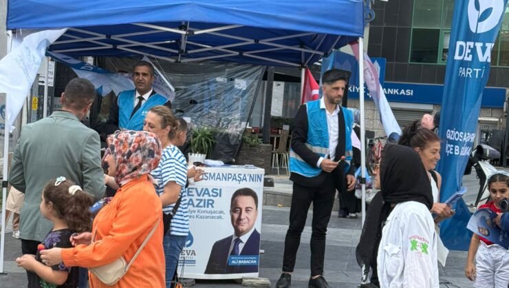 DEVA Partisi Gaziosmanpaşa İlçe Teşkilatı Sokağa İndi.