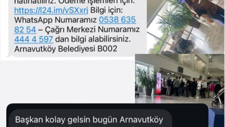Arnavutköy Belediyesi’nden Gelen Mesaj Panik Yarattı: Vatandaşlar Borçlu Göründü.