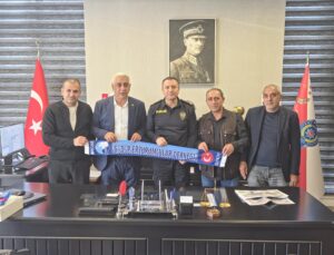 Erzurumlular Derneği’nden İlçe Emniyet Müdürü Halis Erdoğan’a Ziyaret