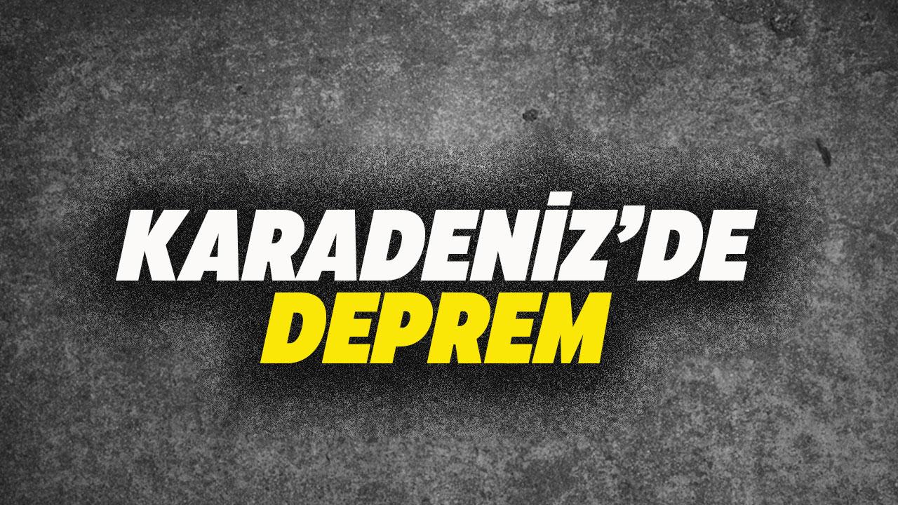 Karadeniz’de 3.7 büyüklüğünde deprem! İstanbul’da da hissedildi.