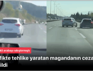 Kocaeli’de Bebekli Aracı Sıkıştıran Magandaya Süresiz Ehliyet Cezası!