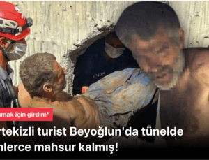 Beyoğlu Tünelinde Günlerce Mahsur Kalan Portekizli Turist Kurtarıldı