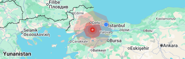 İstanbul’da hissedilen deprem! AFAD merkez üssünü ve büyüklüğünü duyurdu.