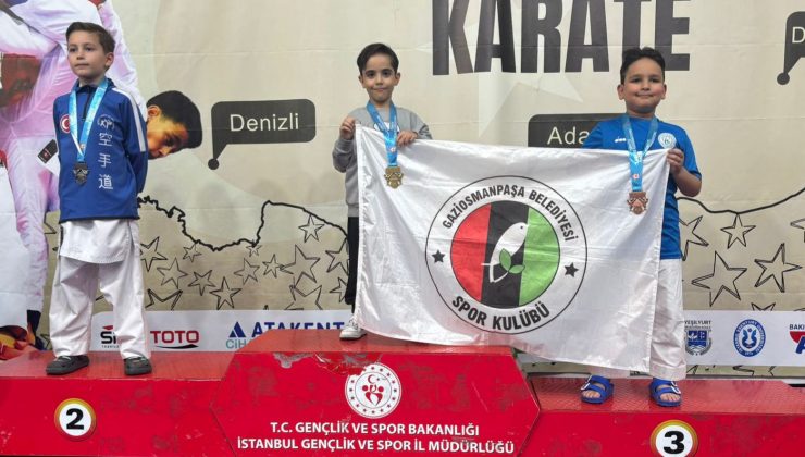 Gaziosmanpaşalı Minik Karateci Kaan Ayaz, Türkiye Şampiyonu Oldu