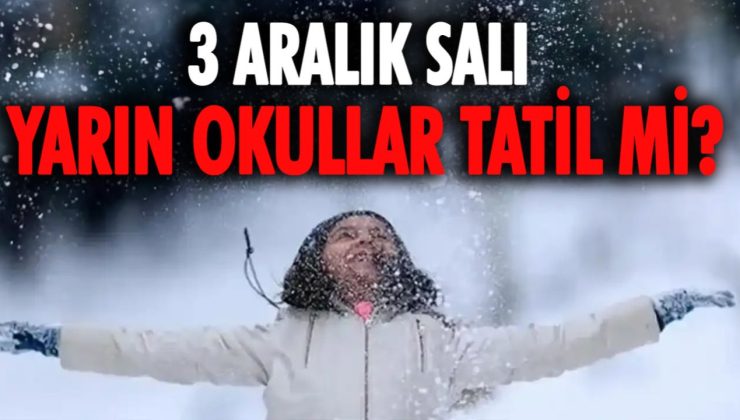 3 Aralık 2025 Okullar Tatil Mi? Çarşamba Günü Eğitim Durumu ve Valilik Açıklamaları