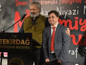 Down sendromlu sanatçı Madaslı’nın ‘Masumiyetin Kırmızısı’ serigisi Tekirdağ’da