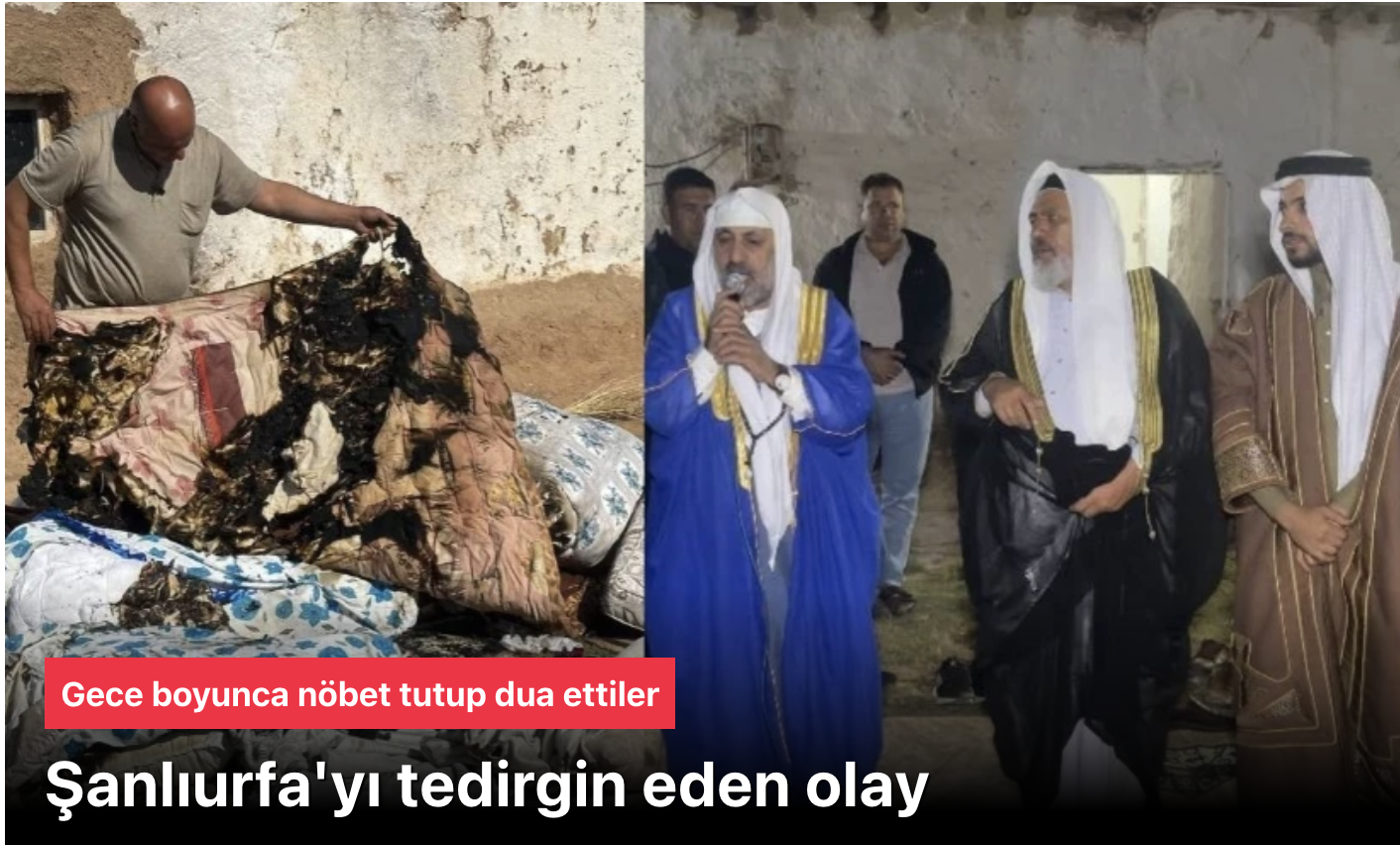 Şanlıurfa’yı tedirgin eden olay! Herkes kendi kendine yanan ev için seferber oldu