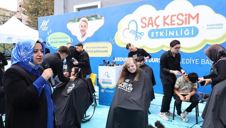 Sosyal Medya Fenomeni Kardeşler Özel Bireylerle Saç Kesim Etkinliğinde