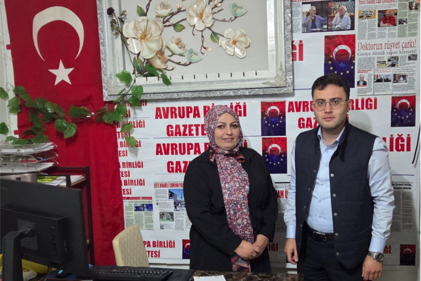 GAZİOSMANPAŞA’NIN BAŞARILI AVUKATI MUSTAFA BEKTAŞ, AVRUPA BİRLİĞİ GAZETESİ’NE ÖZEL ZİYARET GERÇEKLEŞTİRDİ