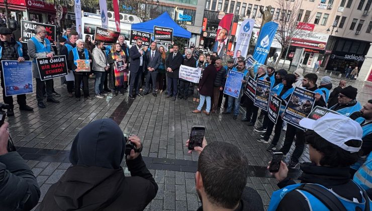 Asgari ücrette yapılan zam Deva Partisi tarafından protesto edildi.