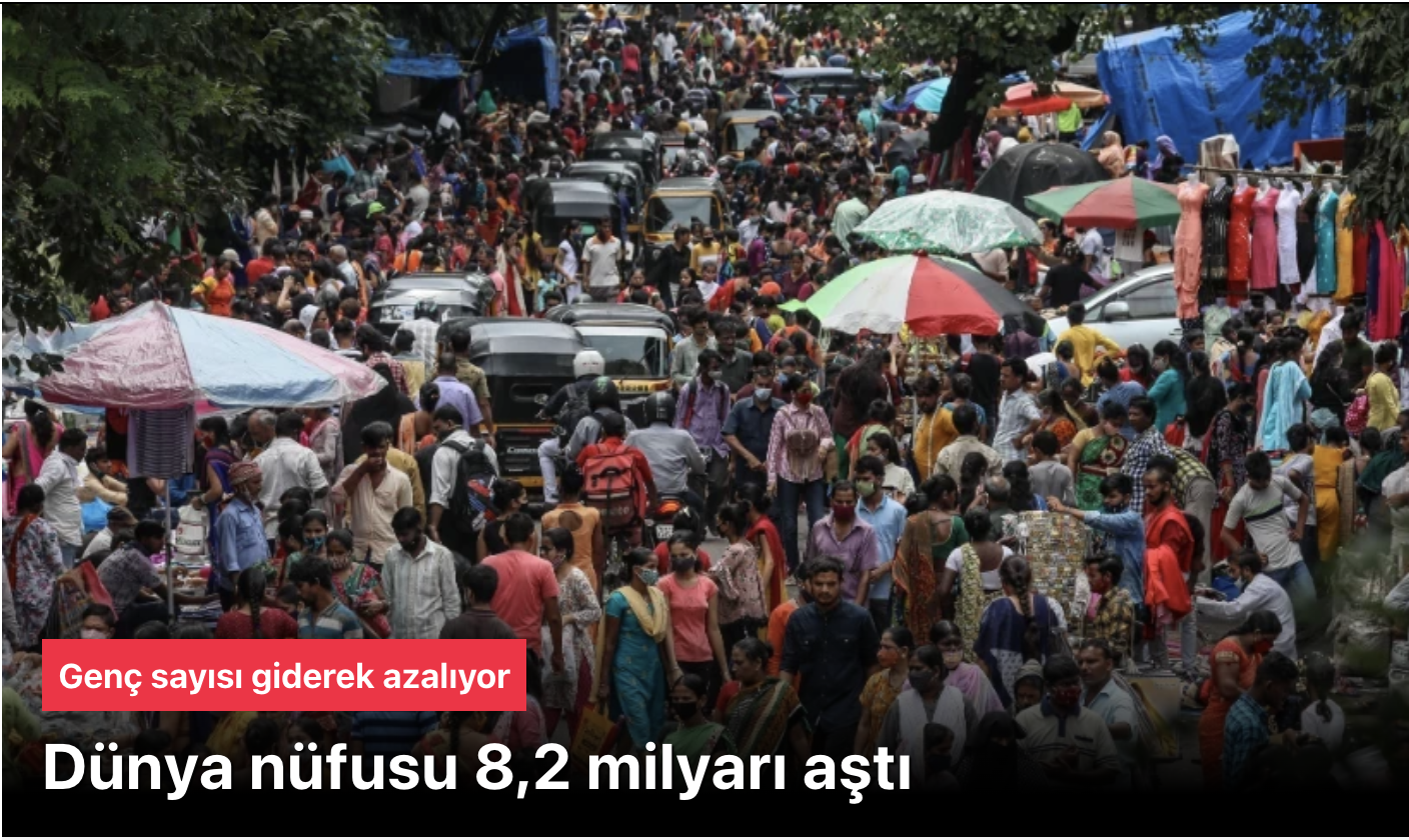 Dünya Nüfusu 2025’te 8,2 Milyarı Aştı: Ülkelerin Güncel Nüfus Verileri ve Tahminler