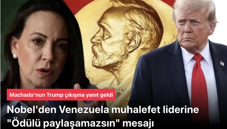 Barış Ödülü’nü Trump’la paylaşmak isteyen Venezuela muhalefet liderine Nobel’den yanıt: Paylaşım ve devir mümkün değil