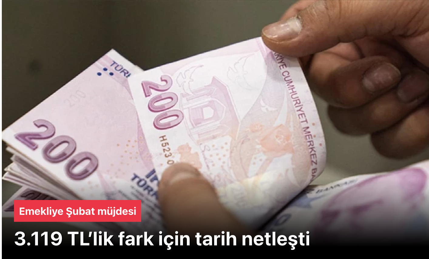 Emekliye Şubat Müjdesi: 3.119 TL Fark Ödemeleri 4 Şubat’ta Hesaplarda! En Düşük Maaş 20 Bin TL Oldu