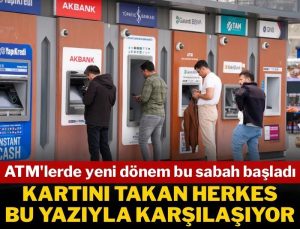 ATM’den 200 Bin TL Üzeri Para Transferi Açıklama Olacak