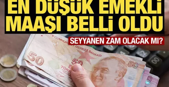 Enflasyon rakamları açıklandı… Emekli maaşı belli oldu! En düşük emekli maaşı ne kadar oldu?